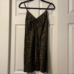 BNWT Zara animal print mini slip dress. Size small.